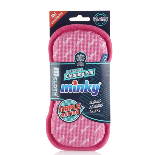 Губка для чищення Minky M Cloth Anti-Bacterial Cleaning Pad Triple Action